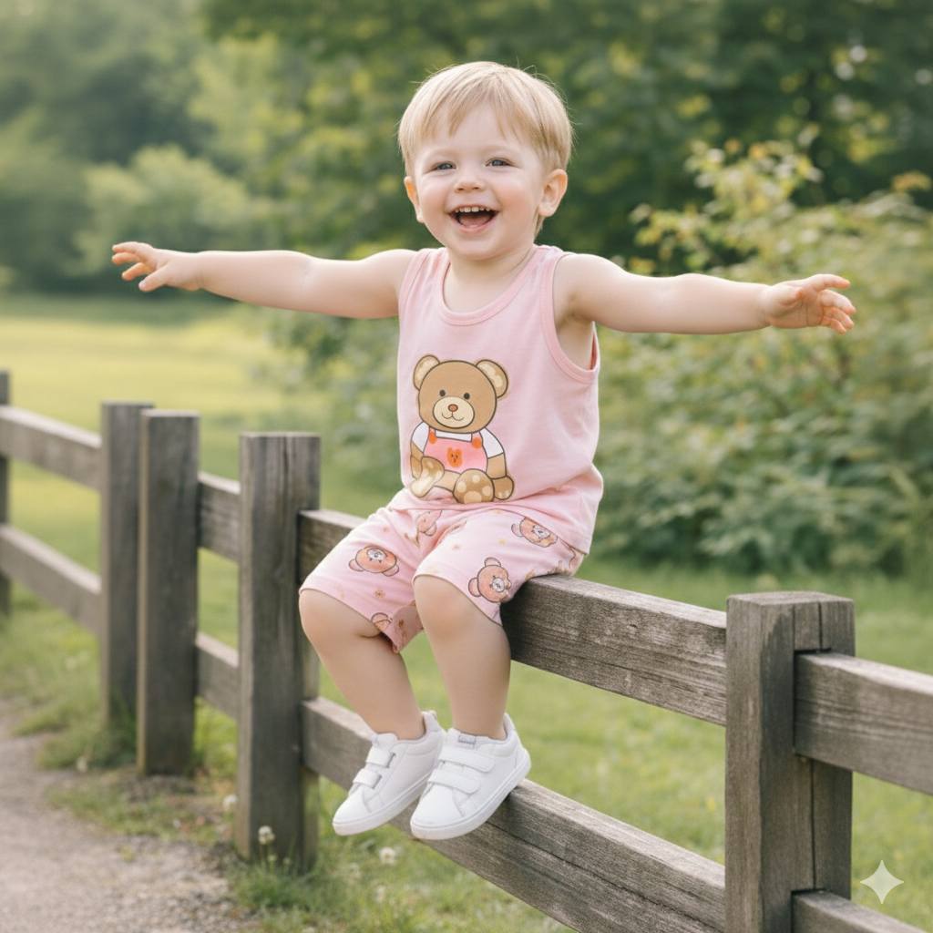 Kids Summar Tank Top & Shorts Set - Imported from china