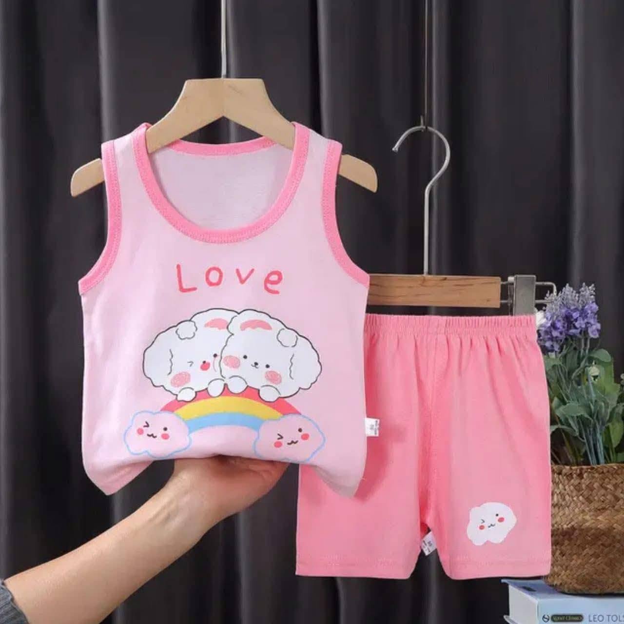 Kids Summar Tank Top & Shorts Set - Imported from china