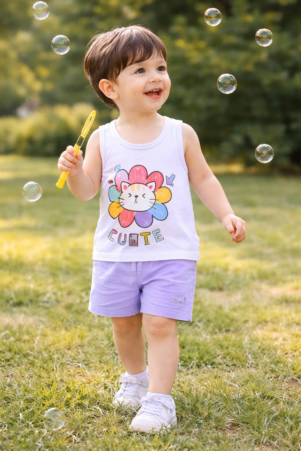 Kids Summar Tank Top & Shorts Set - Imported from china